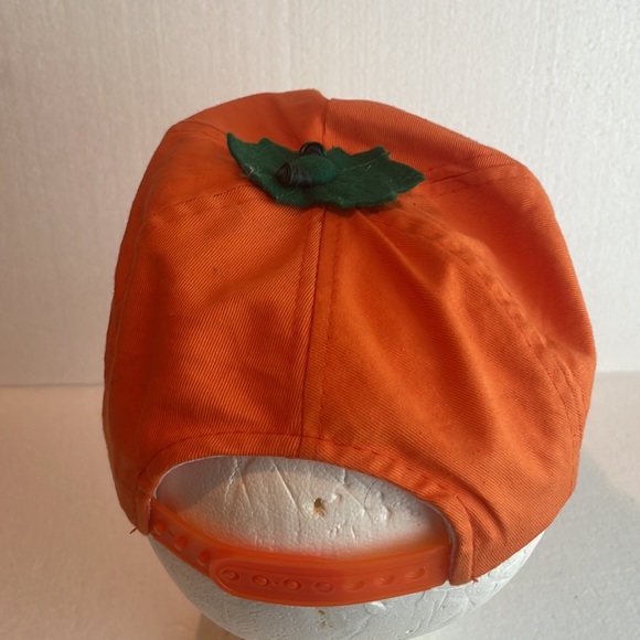 Glow in the dark hat jack-o’-lantern orange pumpkin cap Halloween kids one size - Picture 3 of 7